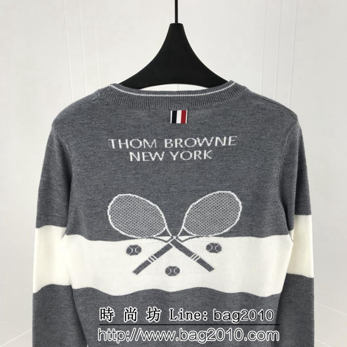 THOM BROWNE湯姆布朗 18ss秋冬新款 網球系列主題 針織開衫 情侶款 ydi1217